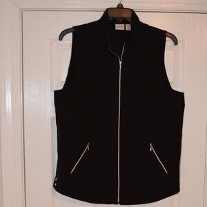 Chico’s Zenergy Black Lightweight Vest - Front Zip - Chico 3 (Size 16)